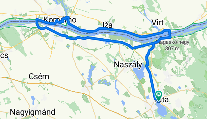 Tata-Dunaalmás-Neszmély-Radvány-Komárno-Tata