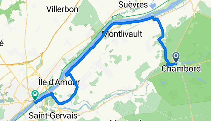 Place Saint Louis, Chambord to Place de la Résistance, Blois