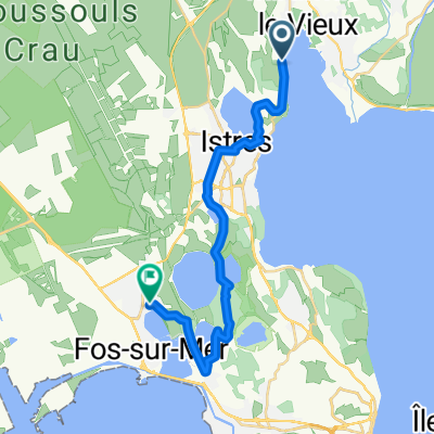 Route de St-Chamas, Istres nach Avenue René Cassin, Fos-sur-Mer