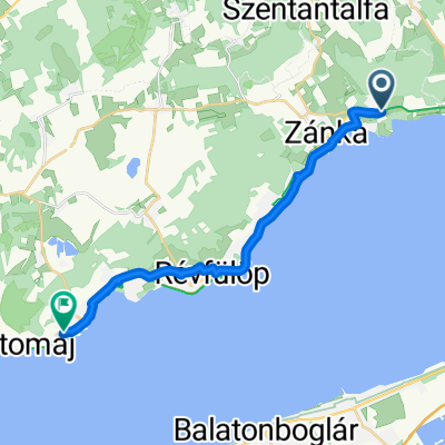 71-es főút, Zánka to Badacsonyi utca, Ábrahámhegy