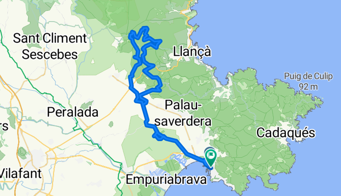 17 Roses Vilajuïga Coll-de-la-Serra Guanter Patiràs Coll-de-les-Portes Ermita-de-Sant-Silvestre Valleta Vilajuïga Vilaüt