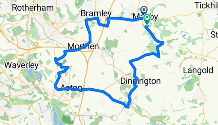 Muglet Lane, Rotherham to Attlee Close, Rotherham