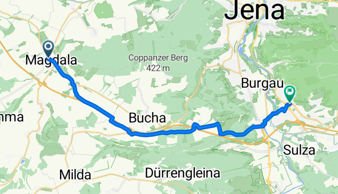 Magdala nach Richard-Zimmermann-Straße, Jena