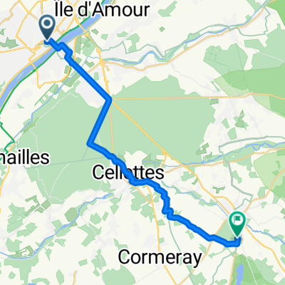 Rue Gallois, Blois to Le Parc, Cheverny