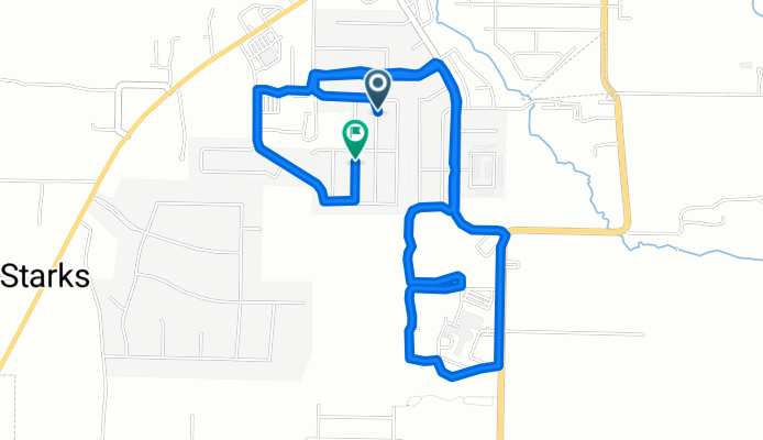 S Amber Dawn Ave, Farmington to S Amber Dawn Ave, Farmington