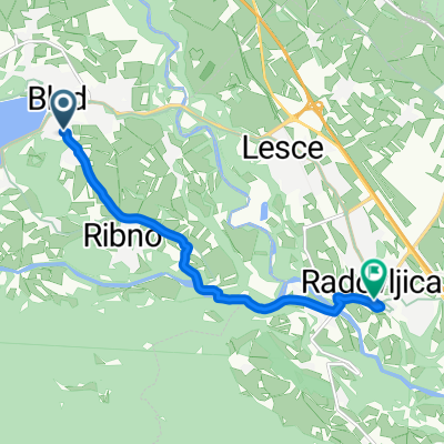 Želeška cesta, Bled to Linhartov trg, Radovljica