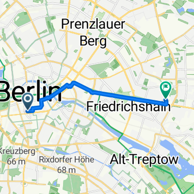 Route von Berlin