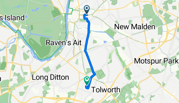 Kingston upon Thames, Kingston Upon Thames to Bond Road, Surbiton