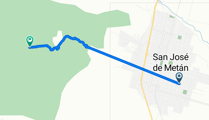 Ruta desde Pueyrredón Este