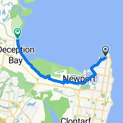 Bird O'Passage Pde, Scarborough to Beach Rd, Deception Bay