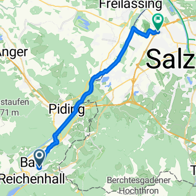 Baderstraße, Bad Reichenhall nach Europastraße, Salzburg