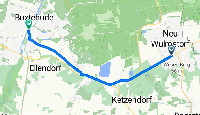 Hauptstraße, Neu Wulmstorf nach Poststraße, Buxtehude