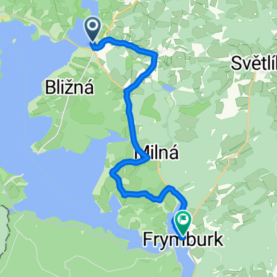 Černá v Pošumaví, Černá v Pošumaví nach Frymburk, Frymburk