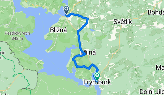 Černá v Pošumaví, Černá v Pošumaví nach Frymburk, Frymburk