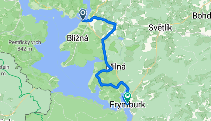 Černá v Pošumaví, Černá v Pošumaví nach Frymburk, Frymburk