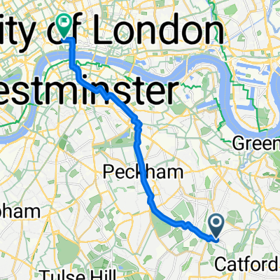 Salehurst Road, London to Crane Court, London