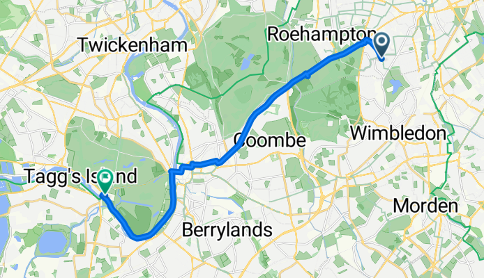 Southfields to Hampton Court Palace