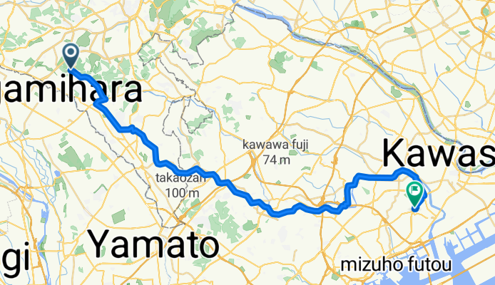 １８５７−１ までワイドビュー北台