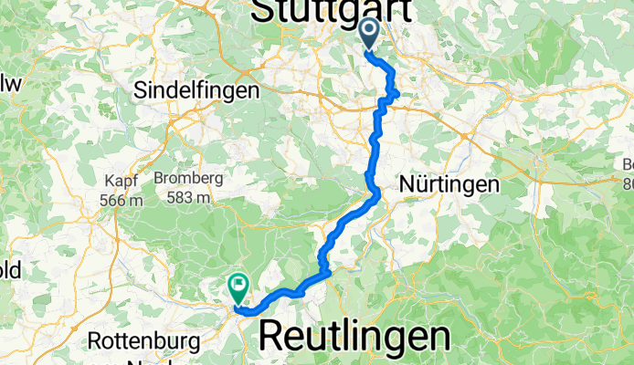 Von Stuttgart bis Tübingen