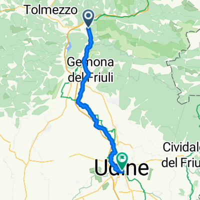 Via Udine, Venzone nach Via Savorgnana, Udine