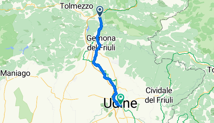 Via Udine, Venzone nach Via Savorgnana, Udine