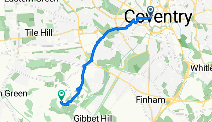 Town Wall Tavern to Leighfield Road