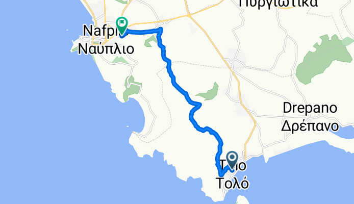 Boumpoulinas, Tolo to Marathonos, Nafplio