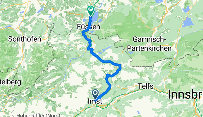Von Imst bis Rieden am Forggensee