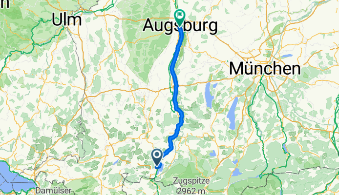 Von Rieden am Forggensee bis Augsburg