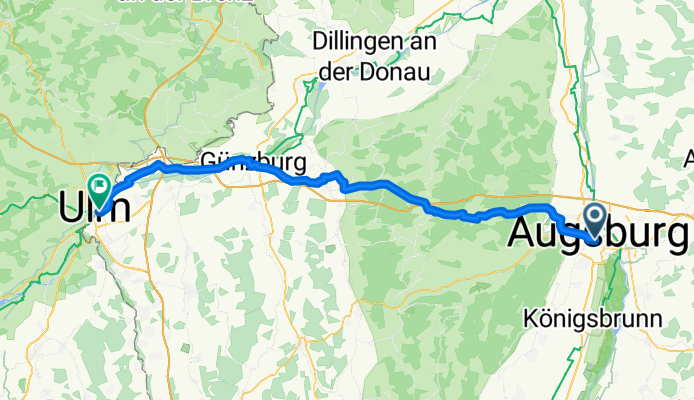 Von Augsburg bis Ulm