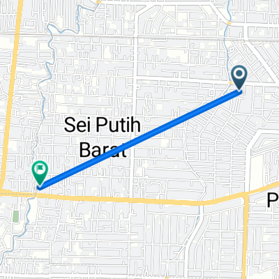 Jalan Pabrik Tenun No.17a to Jalan Gatot Subroto no.45