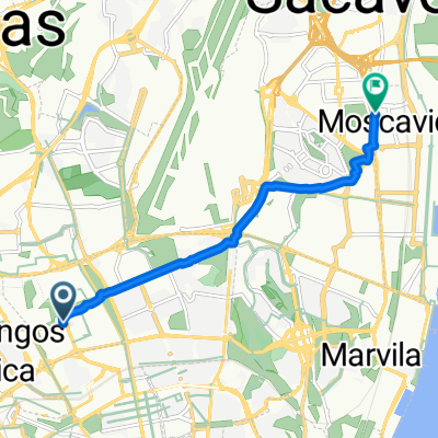 De Avenida Professor Egas Moniz MB a Avenida de Moscavide
