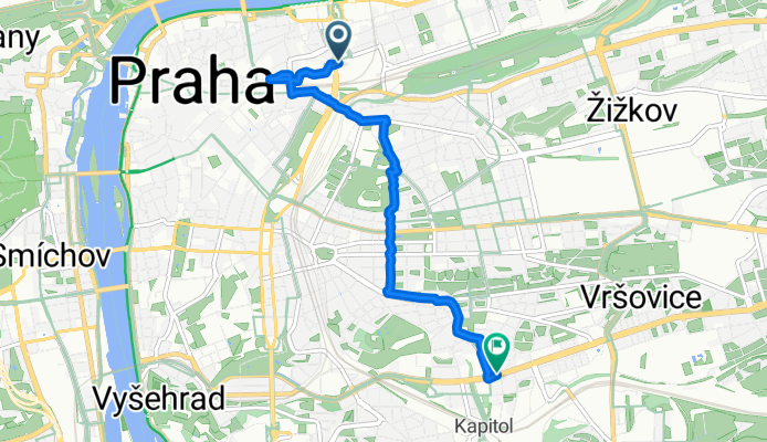 Křižíkova, Praha 8 do Přípotoční, Praha 10