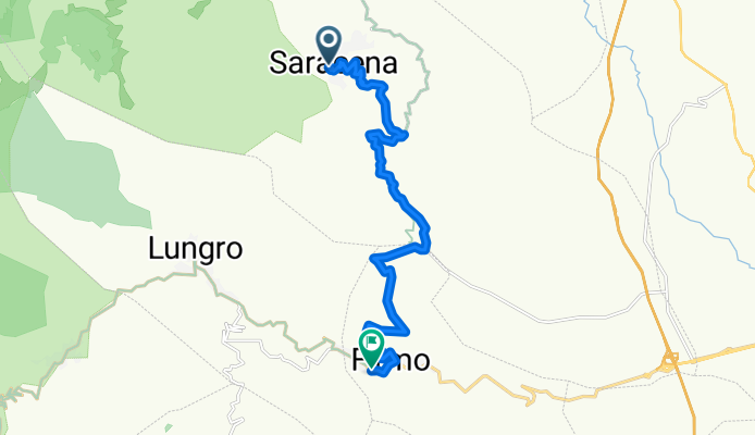 Via Roma, Saracena nach Corso Piano dello Schiavo, Firmo