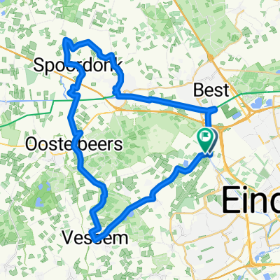 Cycle route towards Oirschot