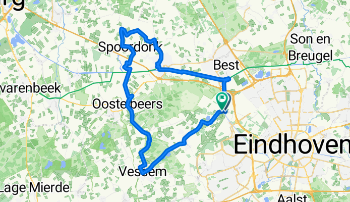 Cycle route towards Oirschot