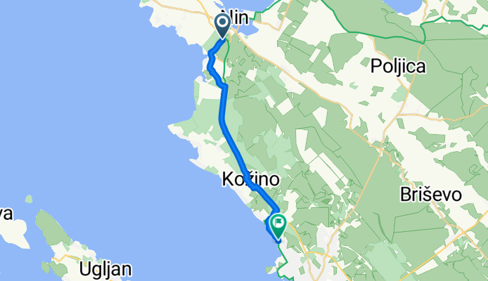 Nin to Krešimirova obala, Zadar