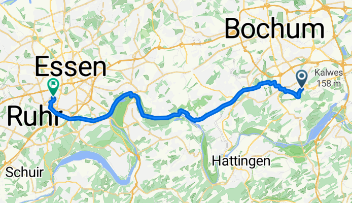 Gesundheitscampus, Bochum nach Falkstraße, Essen