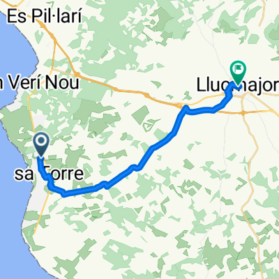 Carrer del Tudó naar Carrer de sa Fira