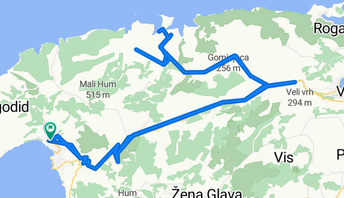 Ulica Vinka Foretića, Komiža to Ribarska ulica, Komiža