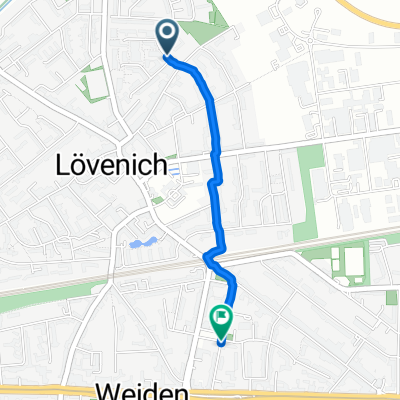 Guldenweg, Köln nach Aachener Straße, Köln
