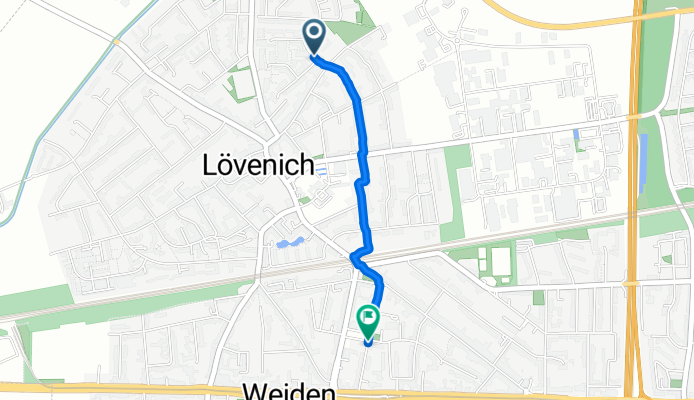 Guldenweg, Köln nach Aachener Straße, Köln