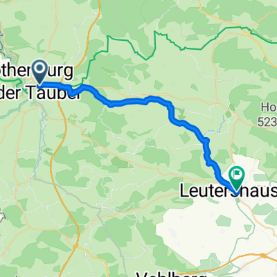 Rothenburg ob der Tauber nach Leutershausen