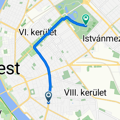 District VIII, Budapest to Mária út M01-Máriacel-Budapest-Csíksomlyó, Budapest