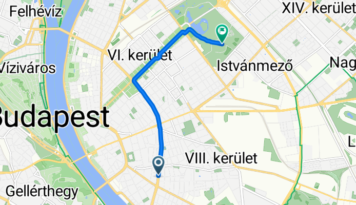 District VIII, Budapest to Mária út M01-Máriacel-Budapest-Csíksomlyó, Budapest