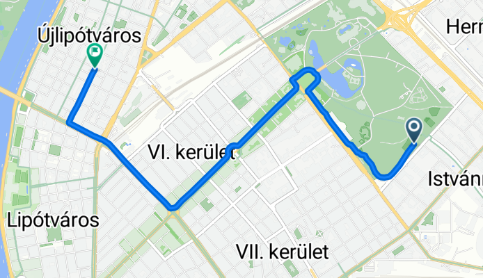Mária út M01-Máriacel-Budapest-Csíksomlyó, Budapest to Pannónia utca, Budapest