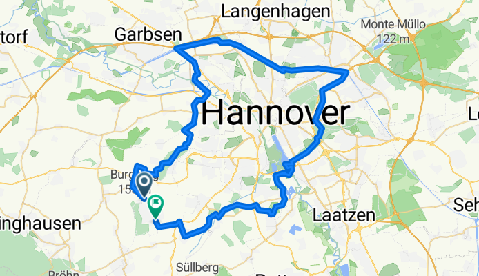 Kanal- und Feldertour bei blau-weißem Himmel - Runde von Gehrden