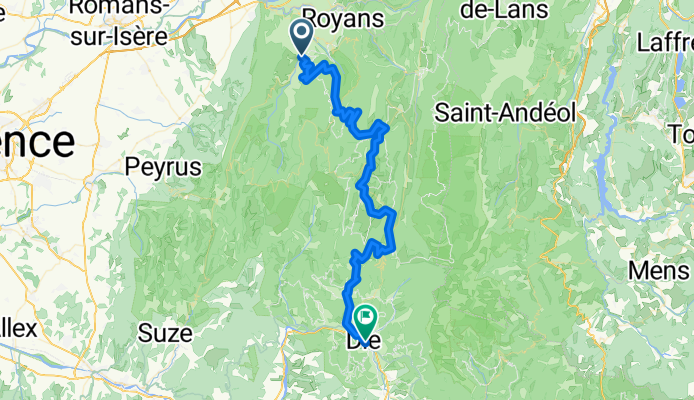 Da Saint-Jean-en-Royans a Die