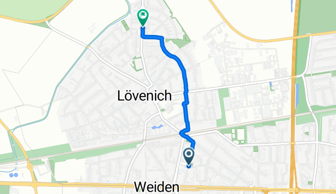 Aachener Straße, Köln nach Leo-Kowalski-Straße, Köln