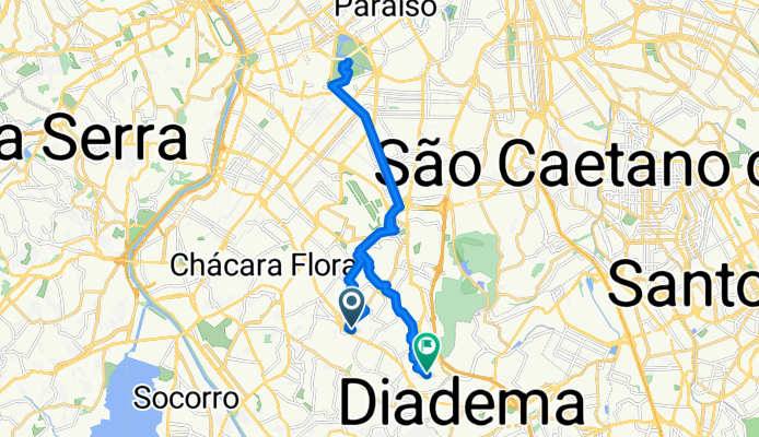 Avenida Cupecê, São Paulo a Rua Dionísio Salomos, São Paulo